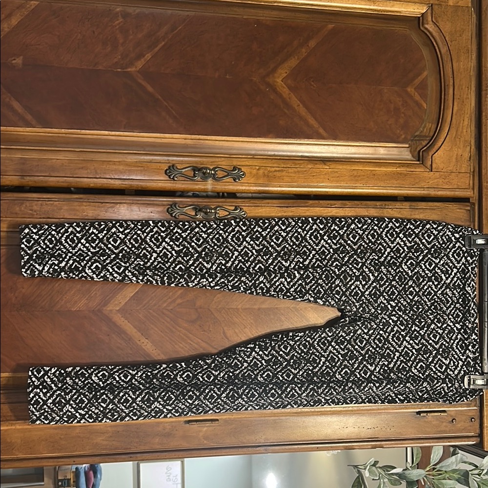 Black and White Patterned Pants